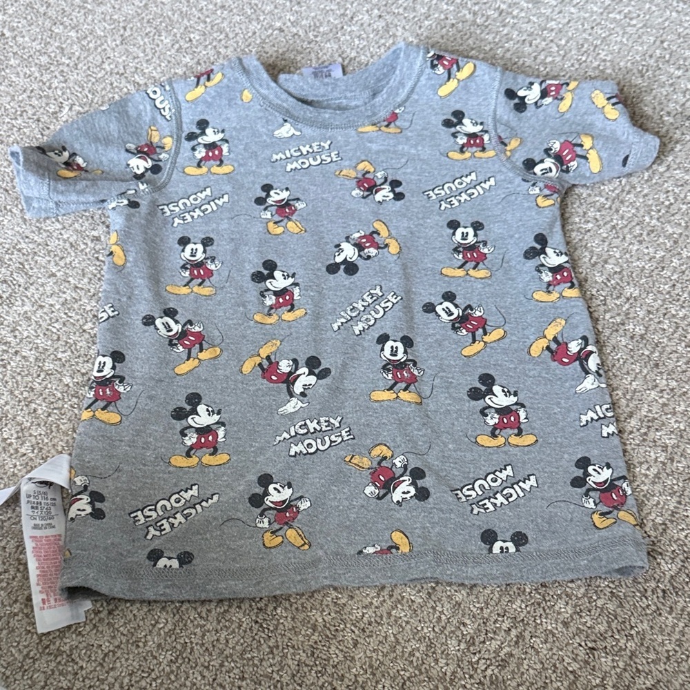 Disney Gray Reversible Mickey Mouse Kids Tee - Picture 2 of 3